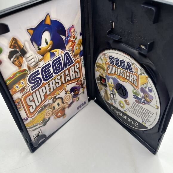 Sega Superstars (Sony PlayStation 2, 2004) Video Game Complete CIB EX - Picture 4 of 9